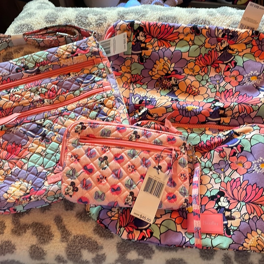 Vera Bradley Minnie’s Garden Party 3pc set